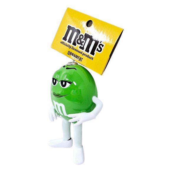 M&Ms Green Man Candy Collectible Christmas Ornament by Ruz - Picture 4 of 6